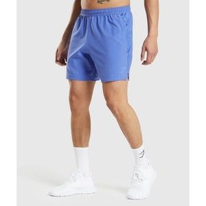 Gymshark Sport Stripe Shorts Men 2XL XXL Blue Gym Athletic